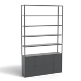 Hay - NO combination 702 cabinet, steel sliding doors