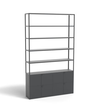 Hay - NO combination 702 cabinet, steel sliding doors