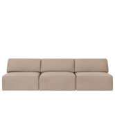Wonder 3 seater sofa without armrests