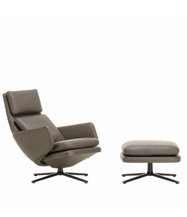 Vitra  Vitra - Grand relax lounge chair leather cognac