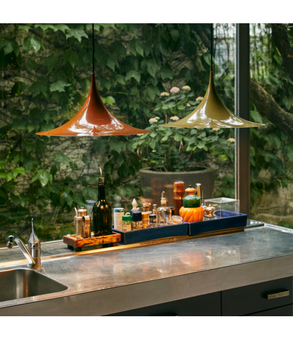 Gubi  Gubi - Semi hanglamp medium metal Ø47