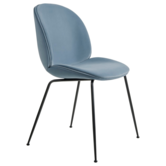 Gubi - Beetle chair upholstered Sunday 002 velvet  - conic black base