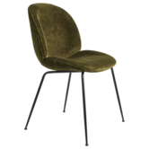 Gubi Beetle Dining Chair Mumble 40 green, conic base black