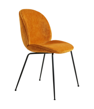 Gubi - Beetle chair upholstered Mumble 49  - conic black base