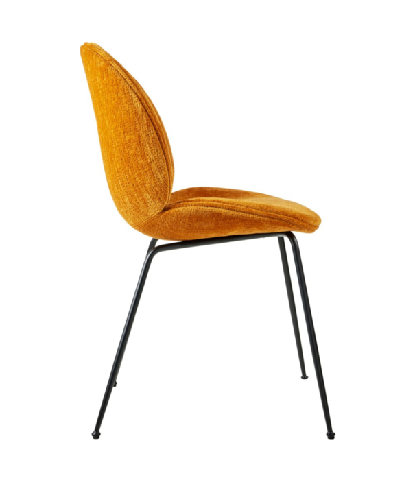 Gubi  Gubi Beetle Dining Chair Mumble 49 orange, conic base black