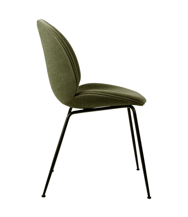 Gubi  Gubi Beetle Dining Chair Belsuede 038 green, conic base black