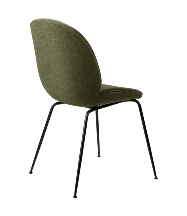 Gubi  Gubi - Beetle chair upholstered Belsuede 038  - conic black base