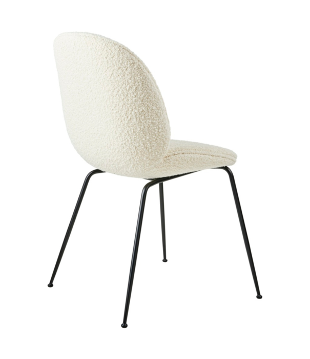 Gubi  Gubi - Beetle chair upholstered Karakorum 001 - conic black base
