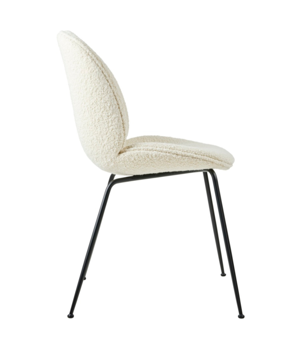 Gubi  Gubi - Beetle chair upholstered Karakorum 001 - conic black base