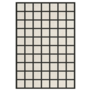 Layered Avenue Checked Bone White Rug