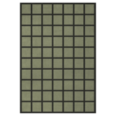 Layered - Avenue Checked Olive rug wool
