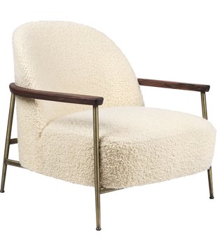 Gubi - Sejour lounge armchair - Artimidor 001 cream