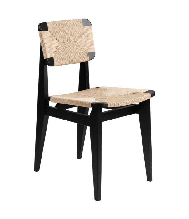 Gubi  Gubi - C-chair black oak - paper cord