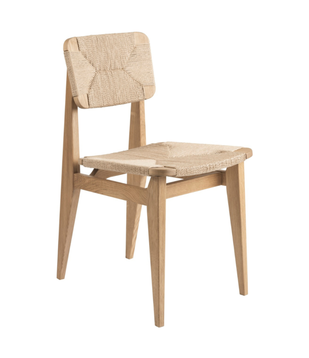 Gubi  Gubi - C-chair black oak - paper cord