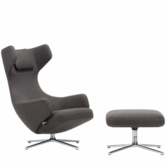Vitra Grand Repos lounge stoel m. ottoman, Cosy Nutmeg