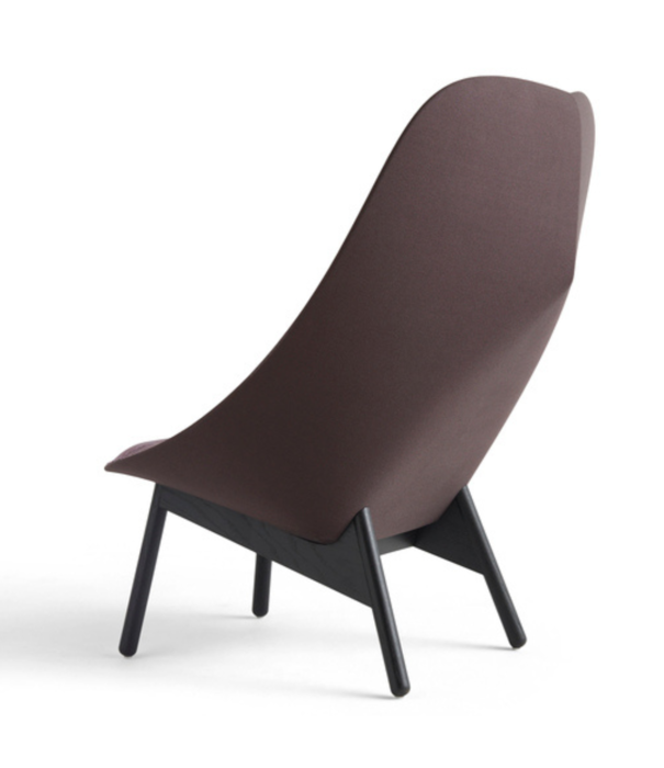 Hay  Hay Uchiwa  - Uchiwa lounge chair front Raas 672/Steelcut 695 - base oak