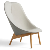 Hay Uchiwa - Uchiwa lounge chair front Linara 441/Surface 240 - base oak