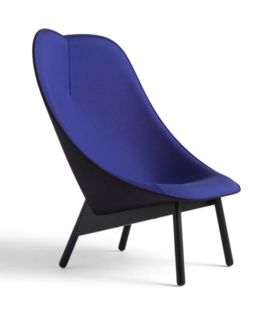 Hay - Uchiwa lounge chair front Surface 780 blue, Remix 783