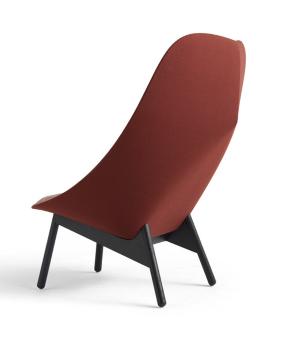 Hay  Hay Uchiwa - Uchiwa lounge chair front Raas 642/Steelcut 665 - base black oak