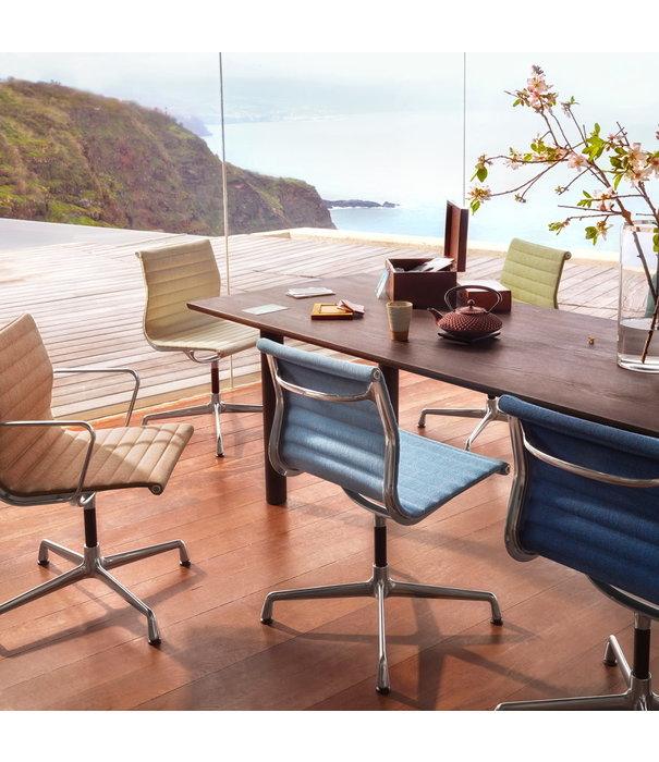 Vitra   Vitra Aluminium Chairs EA 101 Dining Chair Hopsak, no rotatable