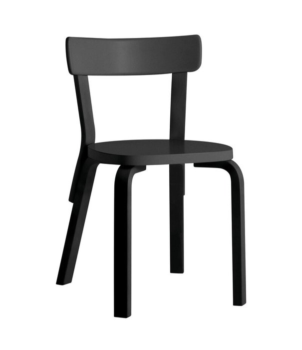 Artek  Artek - Aalto Chair 69 all black