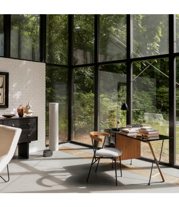 Gubi  Grossman Desk 62 black, matte American walnut
