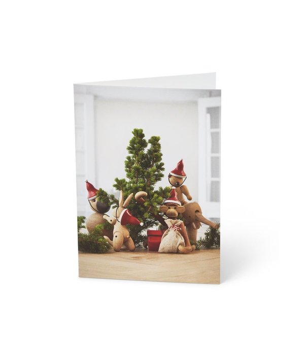 Kay Bojesen  Kay Bojesen - Card A6 Kerstmis kaart mixed wood