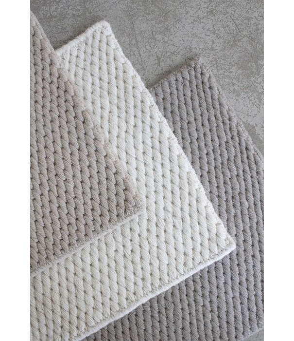 Layered  Layered - Classic Structured Wool Rug True Greige