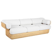 Gubi - Basket 3-seater Sofa, rattan - Mumble 40