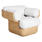 Gubi - Basket lounge chair, rattan - Lorky 40