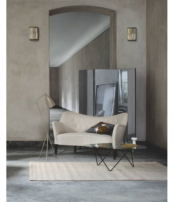 Gubi  Pedrera Coffee Table clear glass, chrome base