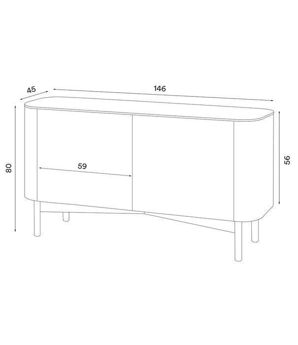 Northern  Northern -Loud Sideboard kast eiken