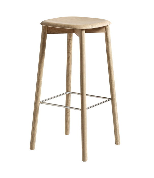 Hay  Hay - Soft Edge 82 bar stool, lacquered oak