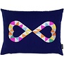 Vitra - Embroidered Pillows Double Heart 2, blue