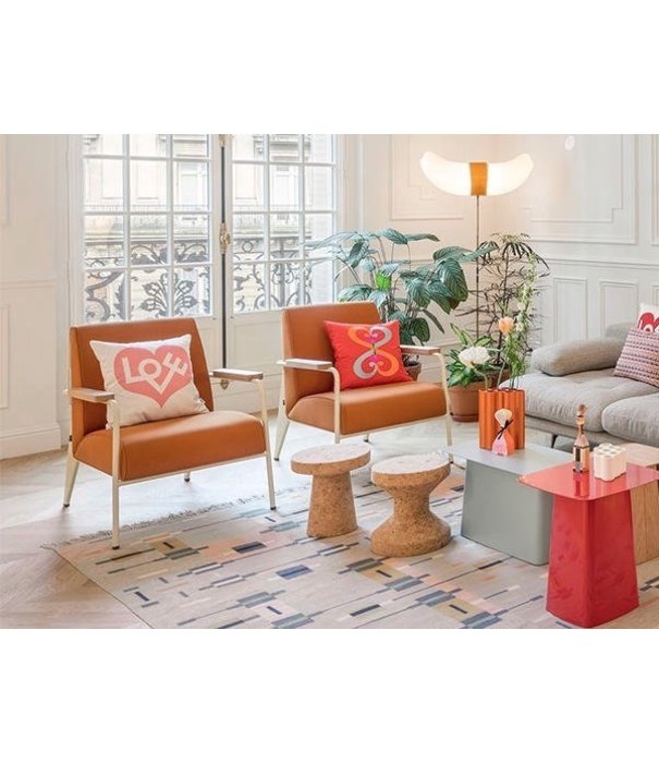 Vitra  Vitra - Embroidered Pillows Double Heart, rood