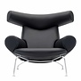 Fredericia - Ox Chair lounge chair - black leather