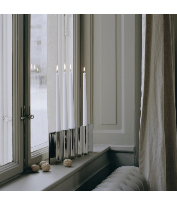 New Works  New Works - Ripply candle holder stainless steel