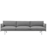Outline 3,5-zits Bank Hallingdal 166 - basis chrome