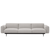In Situ 3-seater Sofa Clay 12 beige melange - base black