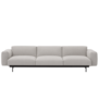 Muuto - In Situ 3-seater Sofa Clay 12 beige melange - base black