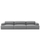 Muuto - Connect 3-seater Sofa Fiord 151 grey