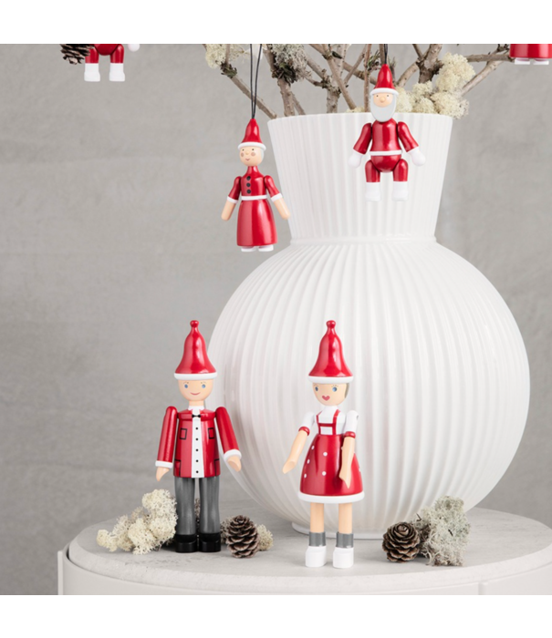 Kay Bojesen  Santa Claus en Santa Clara Kerst ornament