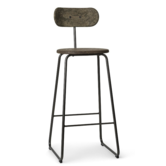 Mater Design - Earth barstool - with backrest