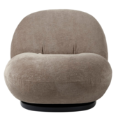 Gubi - Pacha lounge chair  - fabric Mumble 14 taupe