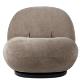 Pacha Lounge Stoel Mumble 14 taupe, zwart voet