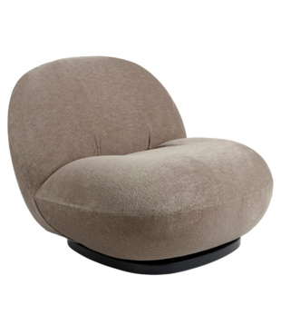 Gubi - Pacha lounge chair  - fabric Mumble 14 taupe