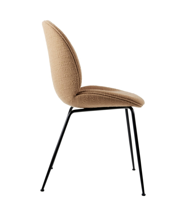 Gubi  Gubi - Beetle chair upholstered Aurin Backhausen - conic black base