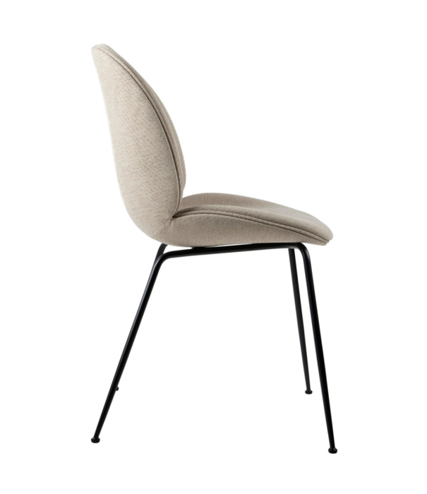 Gubi  Gubi Beetle Dining Chair fabric Tempt,  conic base black