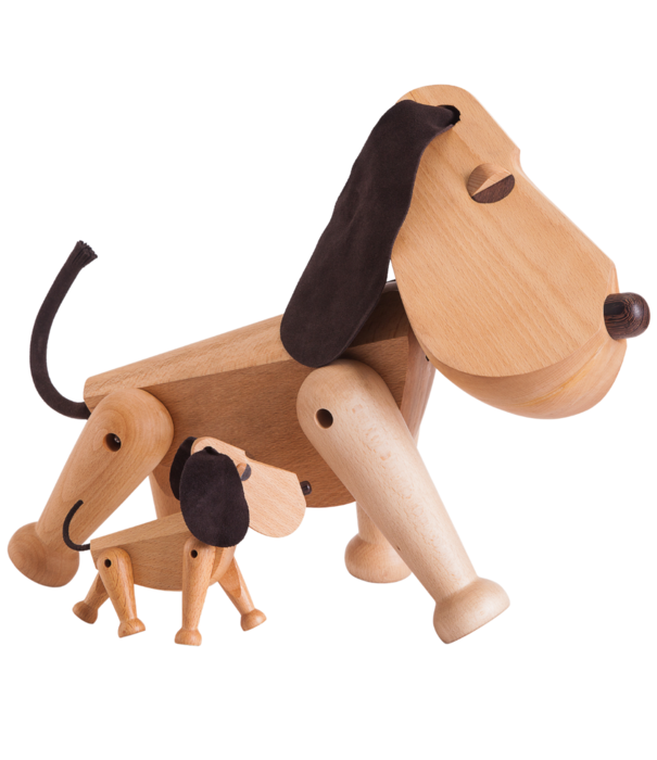 Architectmade  Oscar the dog, beech / leather