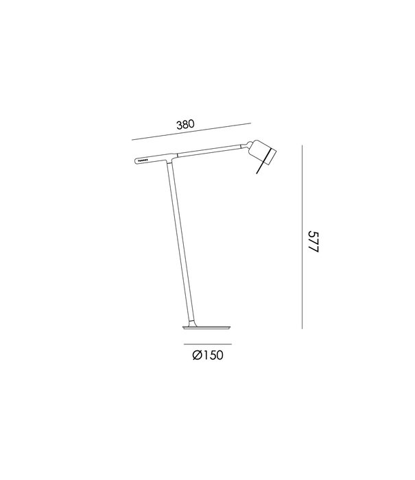 Tonone  One + Desk bureaulamp aluminum